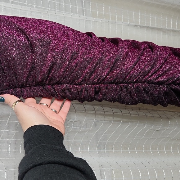 Torrid x Marilyn Monroe Midi Pin-Up Ruched Wiggle Black Pink Sparkle Dress Sz0 - Picture 3 of 10